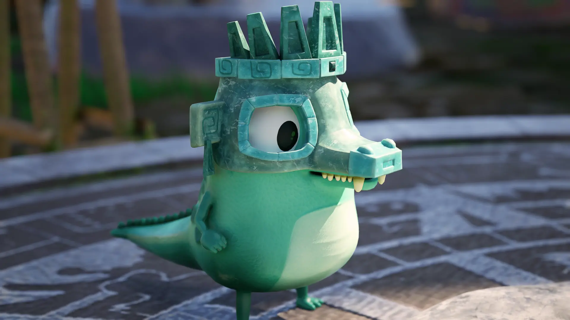 itza takalik abaj modelado 3d mayan maya olmecas cortometraje chaac 4
